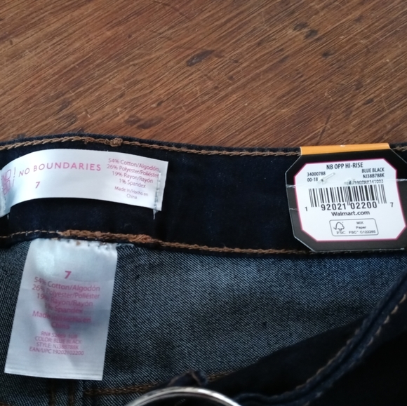 No Boundaries Dark Indigo Blue/Black NWT - Picture 9 of 9